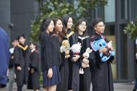 The graduating students and their lovely soft toys